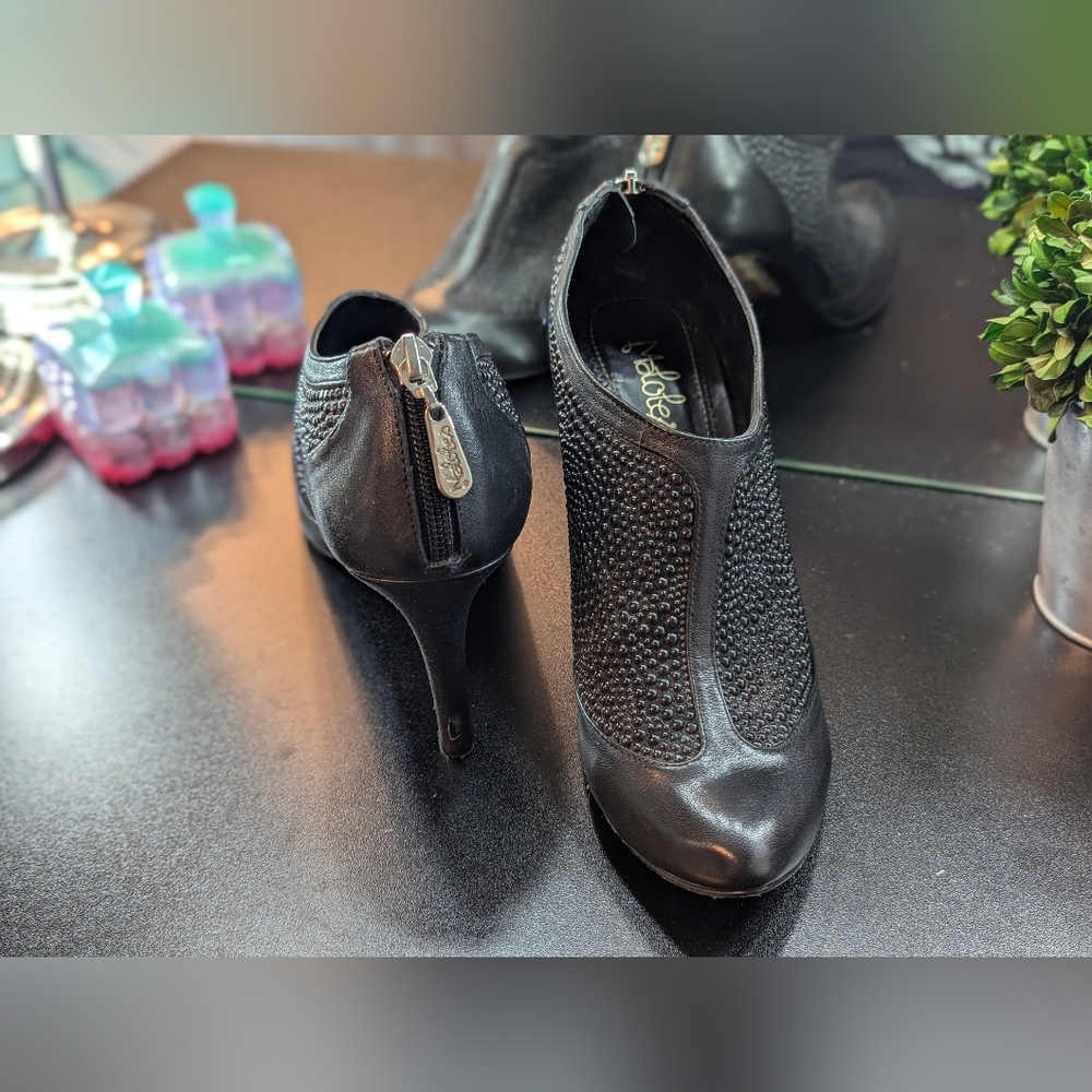 Maloles black stud heels - Picture 3 of 16